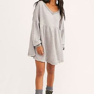 Free People Prudence Sweatshirt Mini Dress with pockets